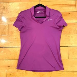 Nike Mesh Back Mock Collar Golf Shirt